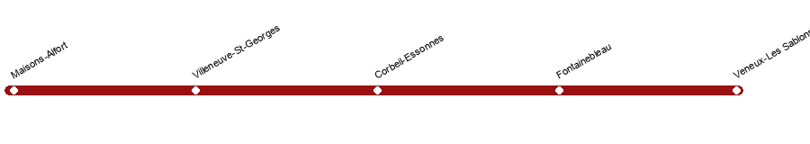 Plan de la ligne de randonnée 4